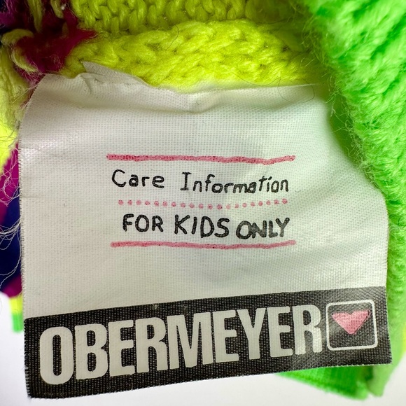Vintage 80s Obermeyer Kids Sweater Size 18 Blue Skiwear - Picture 4 of 5